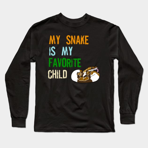 My Snake is my Favorite Child Long Sleeve T-Shirt by SNK Kreatures